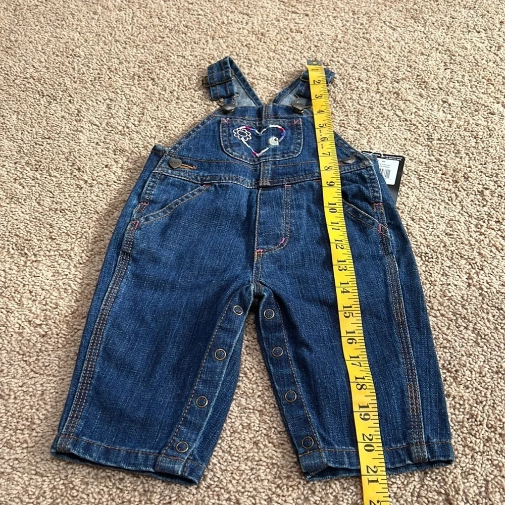 New! Carhartt for kids 3M bib denim overalls .
